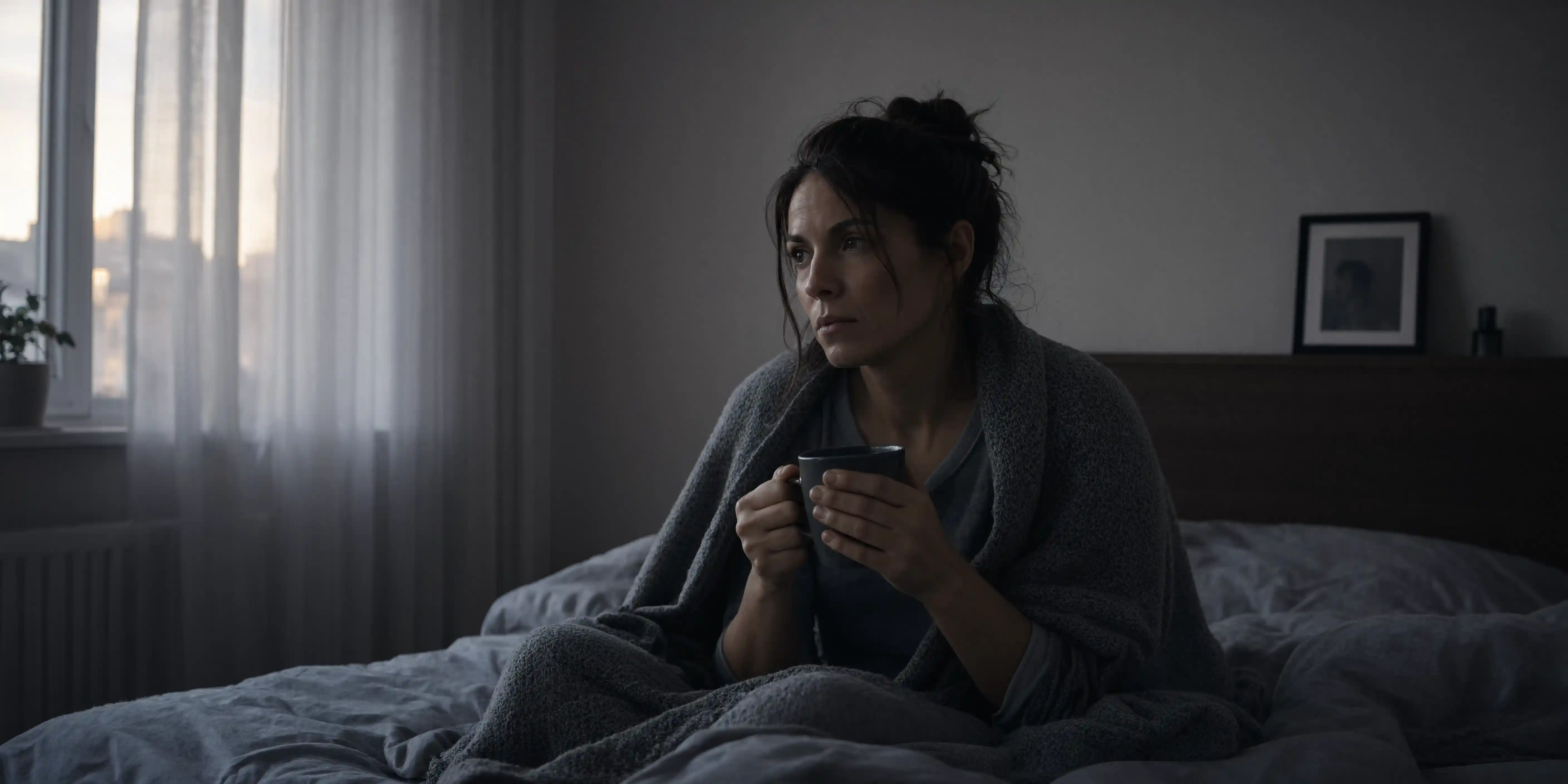 Девушка во время адаптации организма после отказа от курения